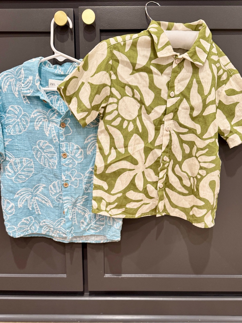 Zara Kids 5T Hawaiian Shirt Bundle Tropical Linen